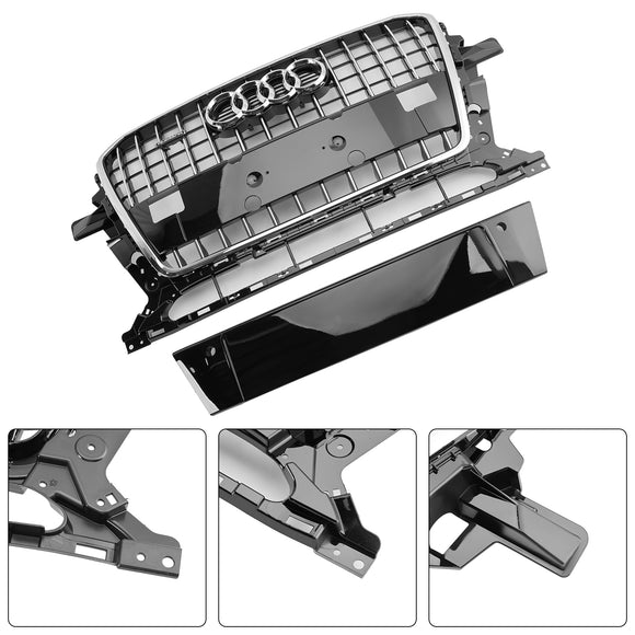 Parrilla de repuesto para parachoques delantero estilo Audi Q5 SQ5 8R RSQ5/SQ5/Q5 2013-2017