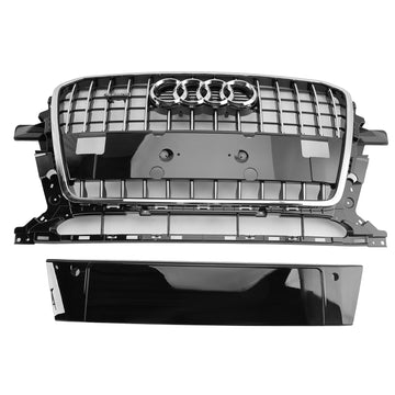 Audi Q5 SQ5 8R 2013-2017 Slat Chrome Grill Front Bumper Replacement Grille