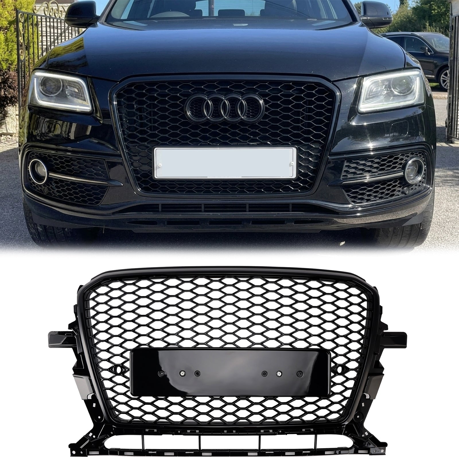 RSQ5 Honeycomb Style Grille For Audi Q5 / SQ5 2013-2017 Front