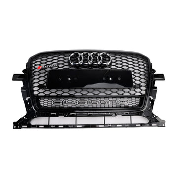 Audi Q5 SQ5 2013-2017 Gloss Black RSQ5 Style Grille Honecomb Front Bumper Grill