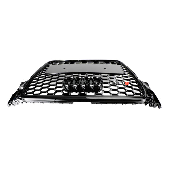 2008-2012 Audi A4/A4 Avant/S4 B8 RS4 Estilo Honeycomb Sport Mesh Hex Grill Parrilla negra brillante