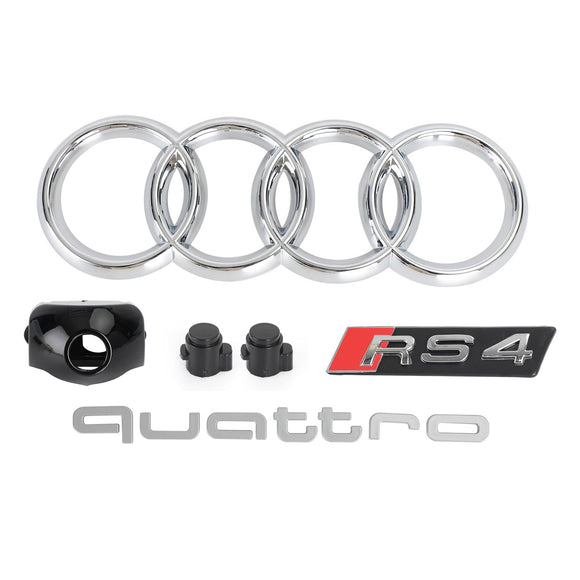 Audi A4/S4 B9 2016-2019 Griglia a nido d'ape RS4 Style Mesh Griglia esagonale sostitutiva Griglia nera