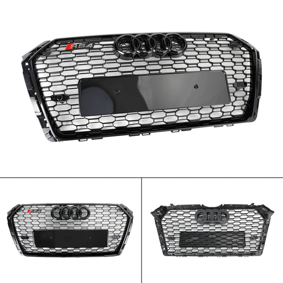 Audi A4/S4 B9 2016-2019 Griglia a nido d'ape RS4 Style Mesh Griglia esagonale sostitutiva Griglia nera