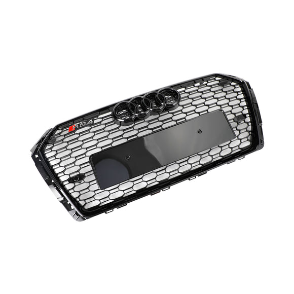Audi A4/S4 B9 2016-2019 Griglia a nido d'ape RS4 Style Mesh Griglia esagonale sostitutiva Griglia nera