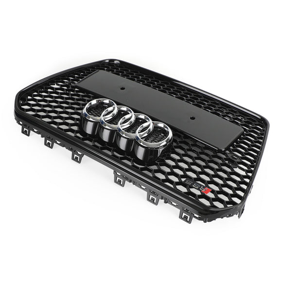 Audi A5/A5 Sline/S5 B8.5 2012-2016 RS5/S5 Style Griglia Paraurti Anteriore Griglia Nera Lucida