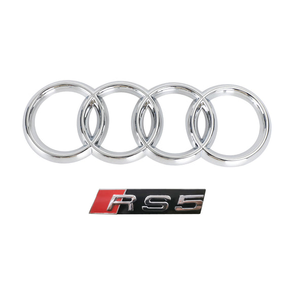 Audi A5/A5 Sline/S5 B8.5 2012-2016 RS5/S5 Style Griglia Paraurti Anteriore Griglia Nera Lucida