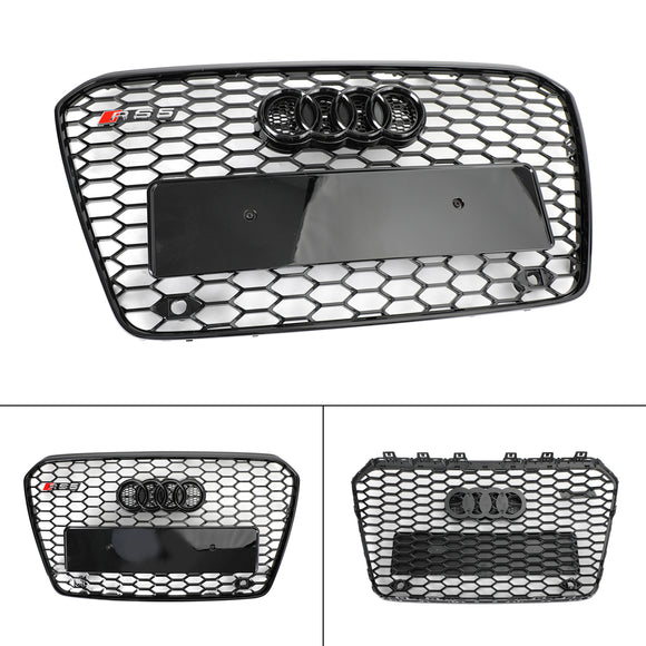 2012–2016 Audi A5/S5 B8.5 RS5 Style Honeycomb Mesh Front Bumper Grill Black Grille