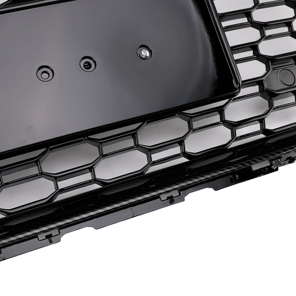 Parrilla delantera deportiva estilo RS5 2017-2019 tipo panal, compatible con Audi A5 S5 B9