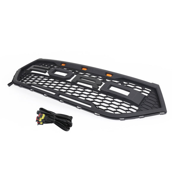 Calandre supérieure de pare-chocs avant Ford Edge SE/SEL/Titanium/Sport 2015-2018, calandre noire de style Raptor