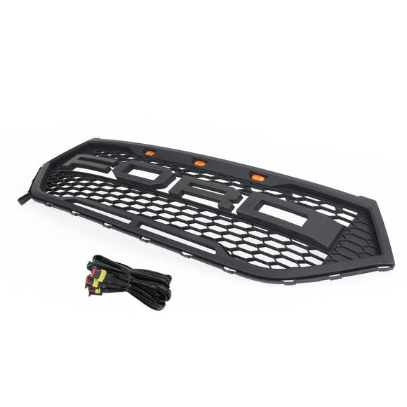 Calandre supérieure de pare-chocs avant Ford Edge SE/SEL/Titanium/Sport 2015-2018, calandre noire de style Raptor
