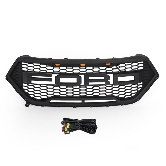 Calandre supérieure de pare-chocs avant Ford Edge SE/SEL/Titanium/Sport 2015-2018, calandre noire de style Raptor