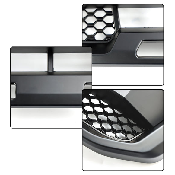 Ford Ranger 2019-2023 Front Bumper Grill Raptor / Honeycomb / Mesh Style Black Grille W/ 3 White LED Light