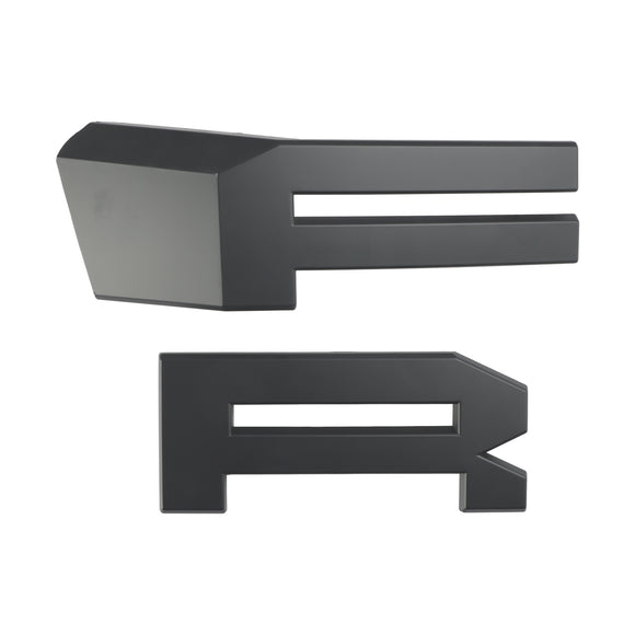 Grill im Raptor-Stil | Ford Ranger | 2019-2023 | Mattschwarz |  Frontstoßstange | Ersatzgitter + Buchstabe