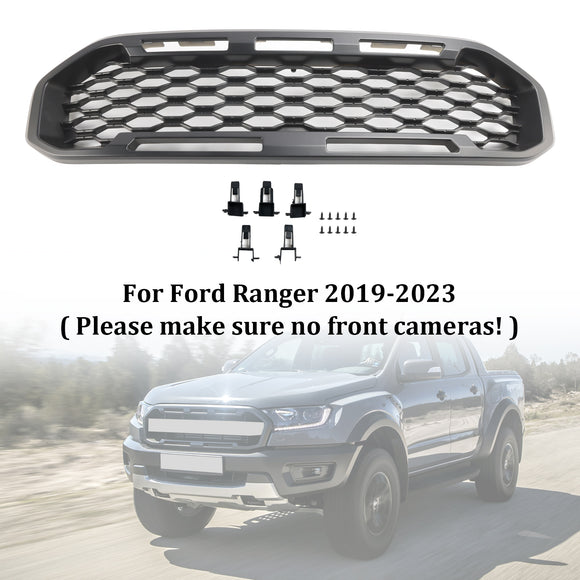 Ford Ranger 2019-2023 Front Bumper Grill Raptor / Honeycomb / Mesh Style Black Grille