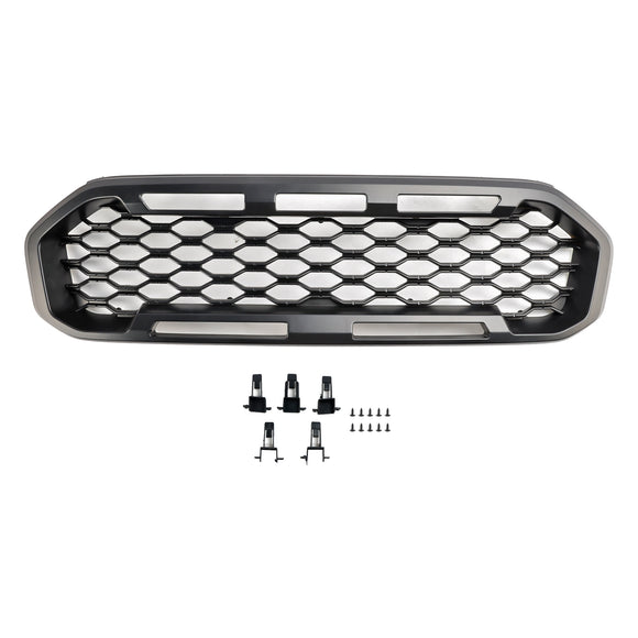 Ford Ranger 2019-2023 Front Bumper Grill Raptor / Honeycomb / Mesh Style Black Grille
