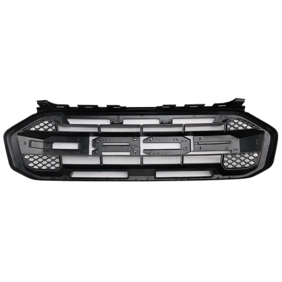 Ford Ranger 2019-2023 Raptor Style Front Grille Front Bumper Replacement Black Grill