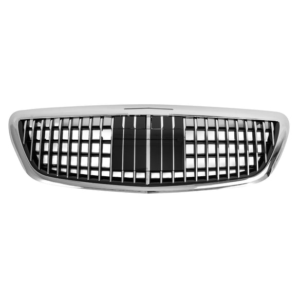 Mercedes Benz S-Class W222 2014-2020 Front Grill Maybach Style Chrome Bumper Replacement Grille