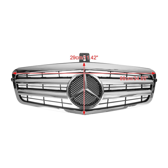 Mercedes-Benz W212 E-Klasse 2009–2013 Front Chrom Kühlergrill Lufteinlass Kühler Stoßstange Ersatz Grill