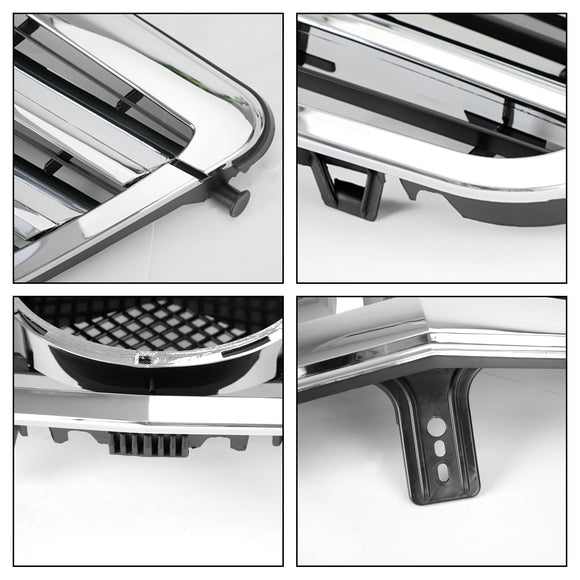 Mercedes-Benz W212 E-Klasse 2009–2013 Front Chrom Kühlergrill Lufteinlass Kühler Stoßstange Ersatz Grill