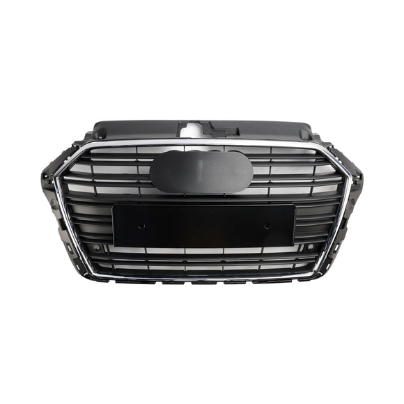 Parrilla cromada con listones horizontales para parachoques delantero Audi A3/S3 2017-2019