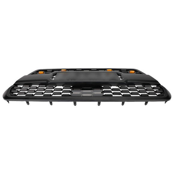 2016-2023 Toyota Tacoma TRD PRO Style Grill Front Bumper Replacement Black Grille Kit W/ LED Light