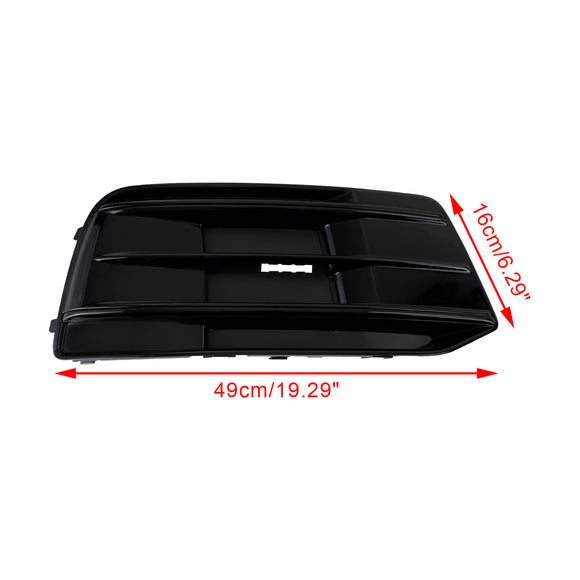 Audi Q5 2018-2021 FY 2PCS Front Bumper Lower Cover Grill Honeycomb Mesh Black Fog Light Grille
