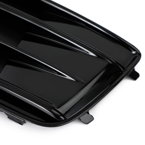 Audi Q5 2018-2021 FY 2PCS Front Bumper Lower Cover Grill Honeycomb Mesh Black Fog Light Grille