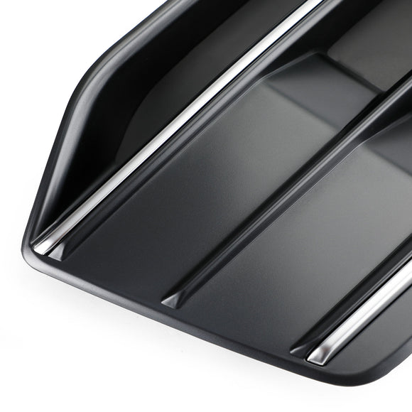 Audi Q5 2018-2021 FY 2PCS Front Bumper Lower Cover Grill Honeycomb Mesh Black Fog Light Grille
