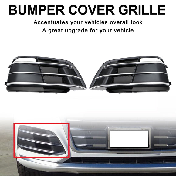 Audi SQ5 / Q5 Sline 2018-2021 Front Bumper Lower Grille Fog Light Replacement Black Grill