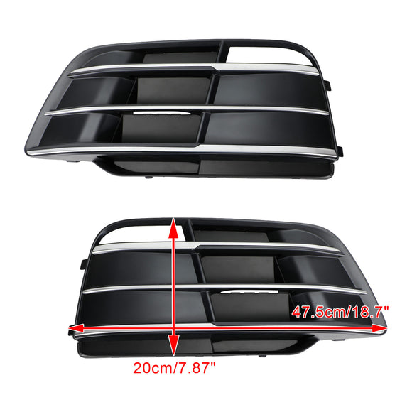 Audi SQ5 / Q5 Sline 2018-2021 Front Bumper Lower Grille Fog Light Replacement Black Grill