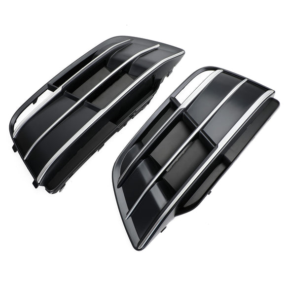 Audi SQ5 / Q5 Sline 2018-2021 Front Bumper Lower Grille Fog Light Replacement Black Grill
