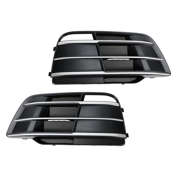 Audi SQ5 / Q5 Sline 2018-2021 Front Bumper Lower Grille Fog Light Replacement Black Grill