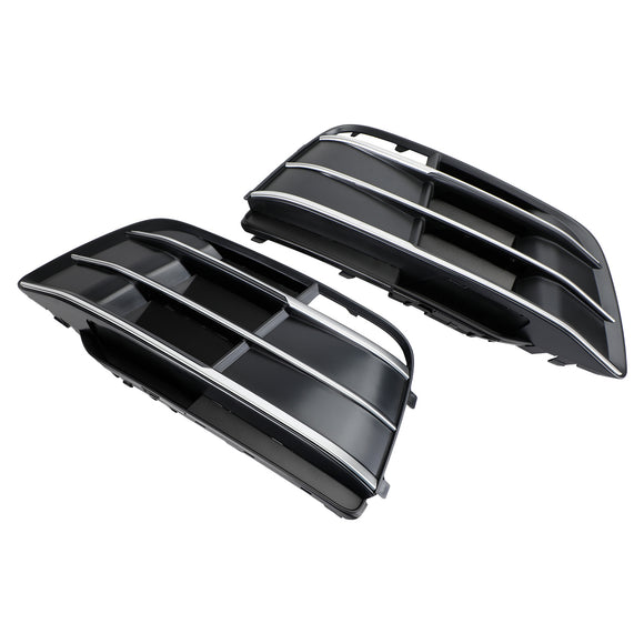 Audi SQ5 / Q5 Sline 2018-2021 Front Bumper Lower Grille Fog Light Replacement Black Grill