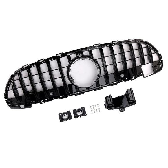 2022-2023 Mercedes Benz C-class W206 S206 GTR Style Grill Front Bumper Glossy Black Replacement Grille
