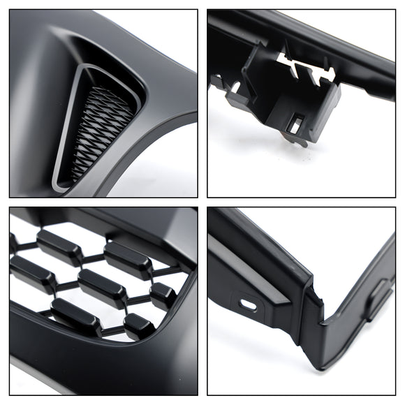Style TRO PRO | Toyota Tacoma | Calandre noire mate | 2001 2002 2003 2004 | Grille de pare-chocs avant + lumière LED + lettre