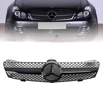 Mercedes Benz CLS-Klasse W219 C219 2004–2008 CLS280/320/S350/500/550 Frontstoßstangengrill, schwarzer Ersatzgrill