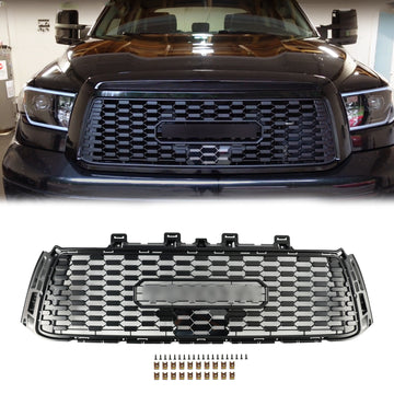 Griglia nera sostitutiva per griglia paraurti anteriore a nido d'ape stile Toyota Tundra TRD PRO 2010-2013