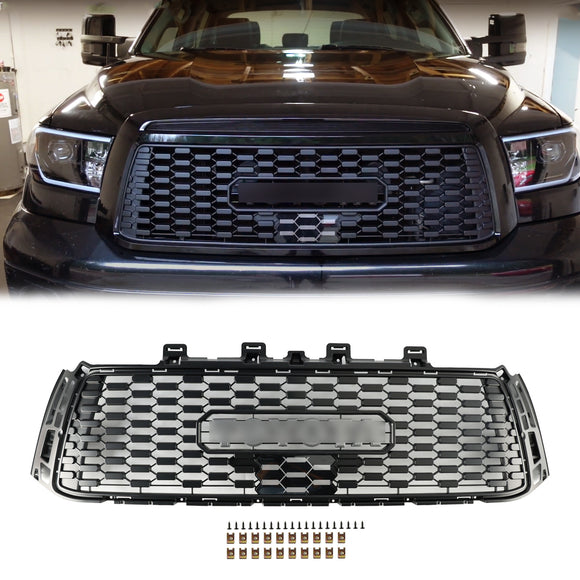 TRD PRO Griglia Per Toyota Tundra 2010-2013 Paraurti Anteriore Sostituzione A Nido D'ape Griglia Nera W/Lettera