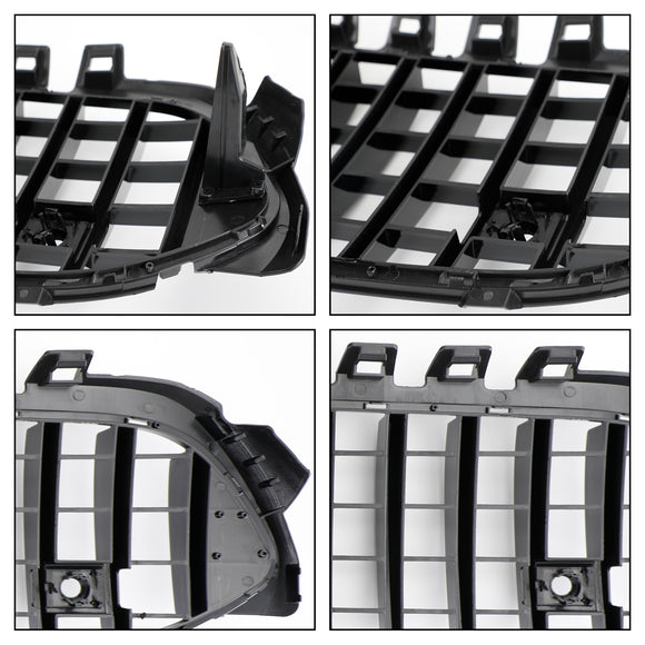 Mercedes-Benz A-KLASSE W177 A180/200/A35 2019–2023 Kühlergrill für die Frontstoßstange, schwarz, Ersatzgrill im AMG-Stil
