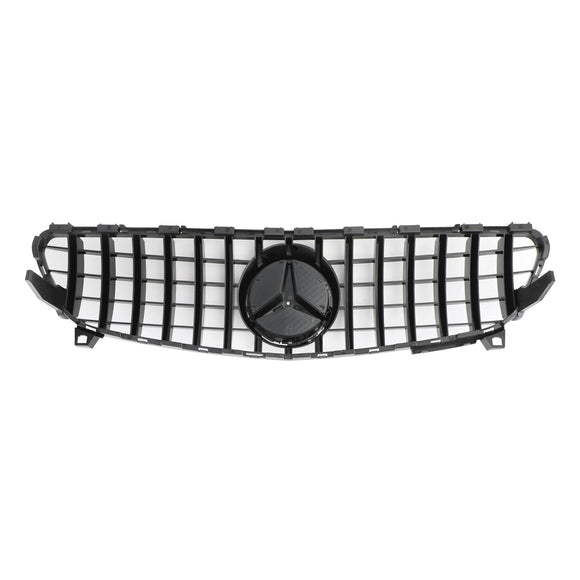 2016-2018 Mercedes Benz A-CLASS W176 AMG Style Grille Front Bumper Glossy Black Replacement Grill