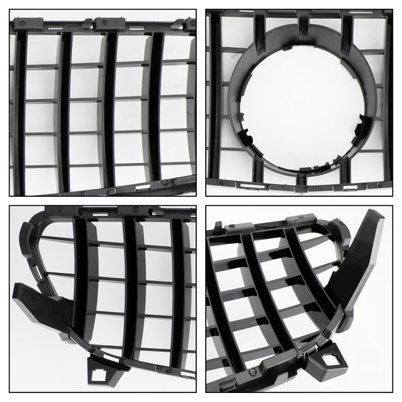 2016-2018 Mercedes Benz A-CLASS W176 AMG Style Grille Front Bumper Glossy Black Replacement Grill