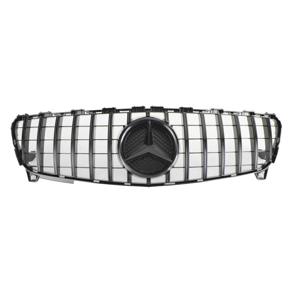 2016-2018 Mercedes Benz A-CLASS W176 AMG Style Grille Front Bumper Glossy Black Replacement Grill
