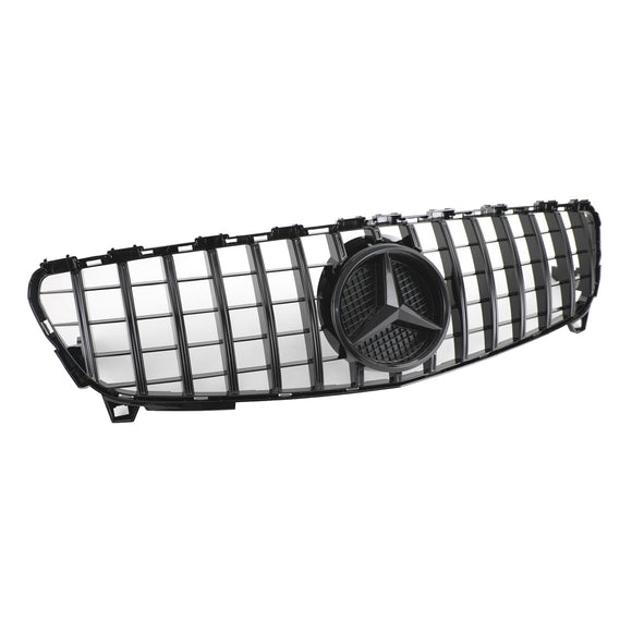 2016-2018 Mercedes Benz A-CLASS W176 AMG Style Grille Front Bumper Glossy Black Replacement Grill