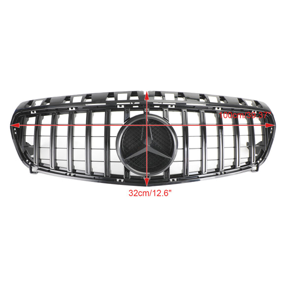 2012-2015 Mercedes-Benz A-CLASS W176 A180/200/A45 Front Bumper Grille Gloss Black AMG Style Grill
