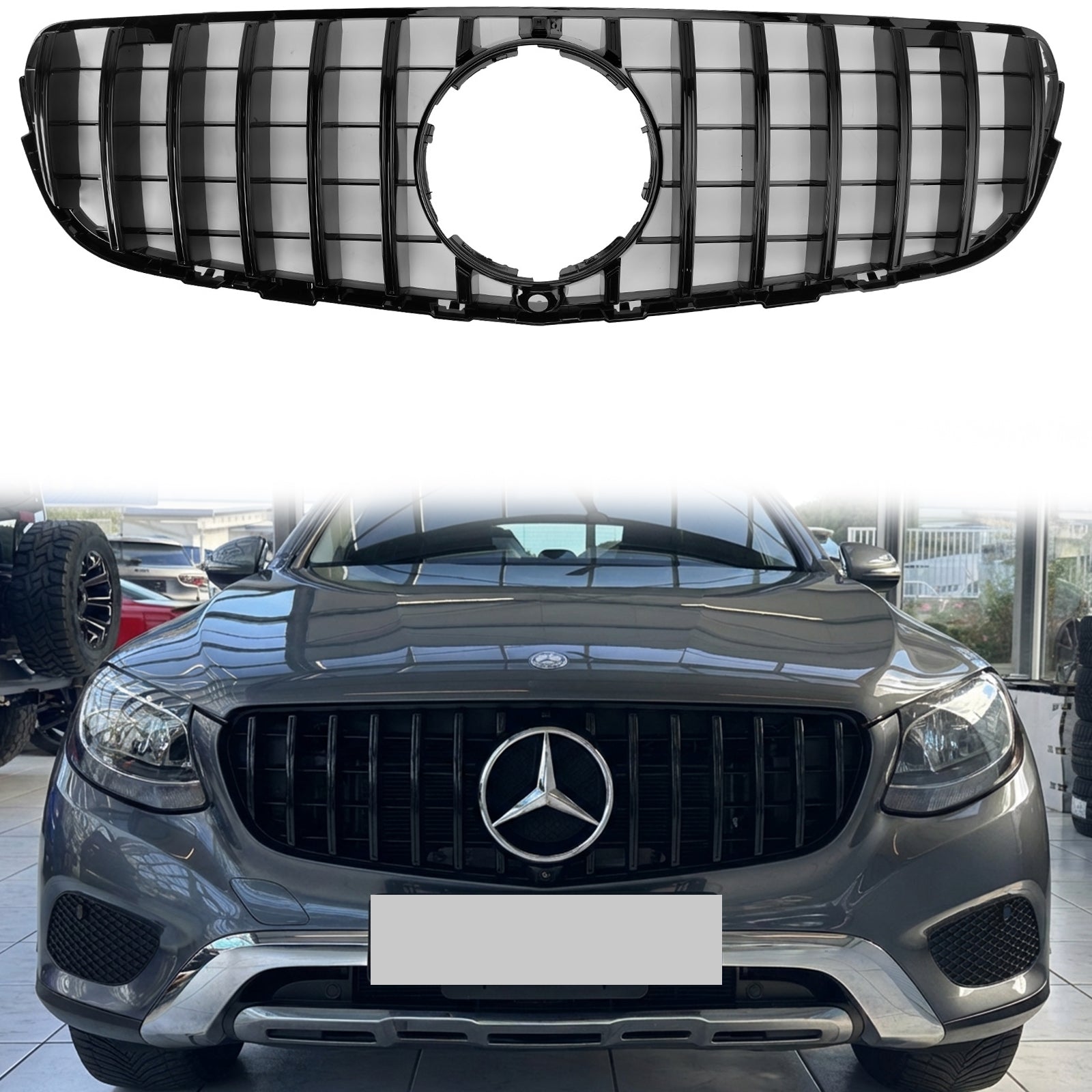 2015-2019 Mercedes Benz GLC-Class X253 GT Style Grille Front