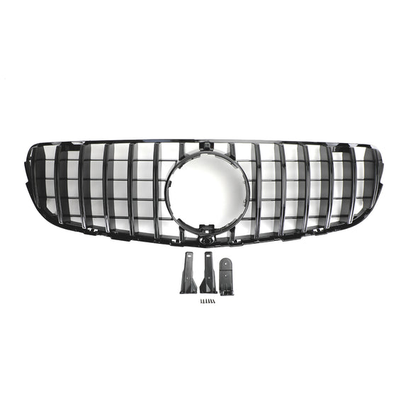 Griglia nera sostitutiva per paraurti anteriore con griglia in stile Mercedes Benz GLC-Class X253 AMG 2015-2019