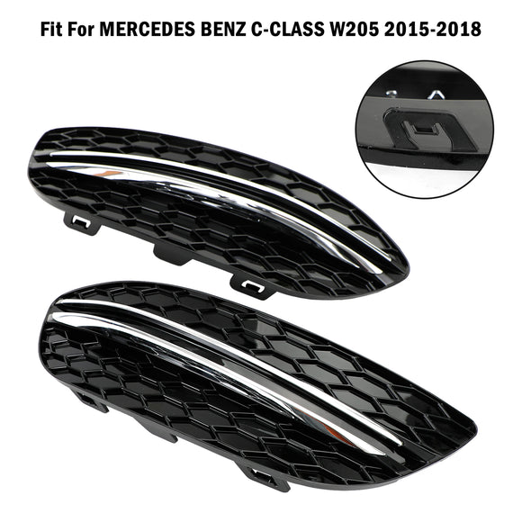 Mercedes Benz 2015-2018 C-Class W205 Base Sedan 14475205 2PCS Front Fog Light Cover