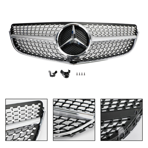 Diamond Style | Mercedes Benz E-Class | W207/C207 Coupe | 2014-2017 | Front Grill Chrome Grille With Star Emblem