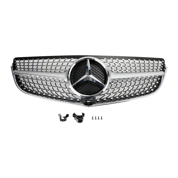 Diamond Style | Mercedes Benz E-Class | W207/C207 Coupe | 2014-2017 | Front Grill Chrome Grille With Star Emblem