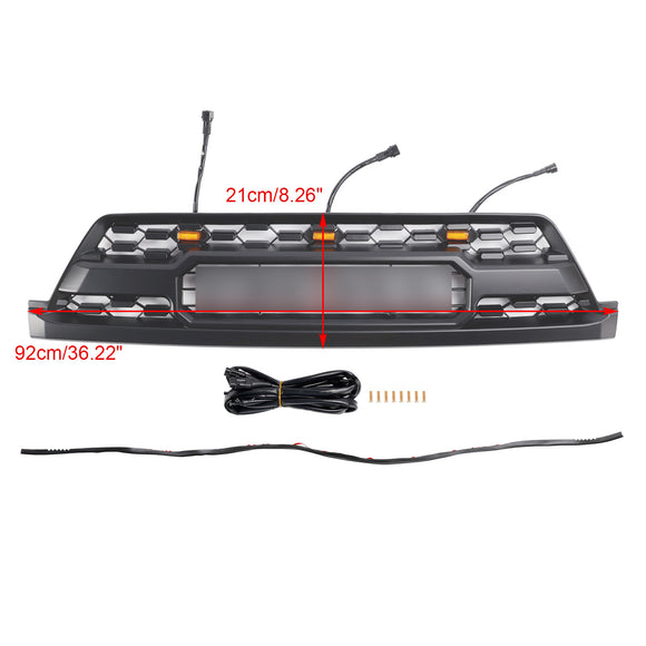 Griglia stile TRD PRO per Toyota 4Runner 2002-2005, paraurti anteriore nero con LED & Lettera
